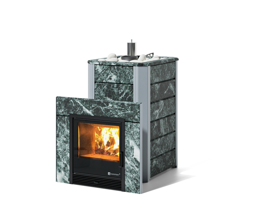 Печь для бани ИзиСтим Ялта 25 Premium (змеевик) AISI 321 (2024)