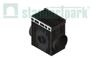 Пескоуловитель для подключения труб PolyMax Drive DN300 H616 с чугунной решеткой шина E600 (к-т)