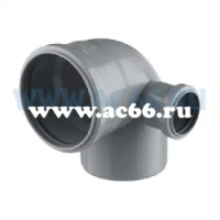 Отвод с доп.входом справа 110/90/50 VALFEX ( уп. 30 шт )