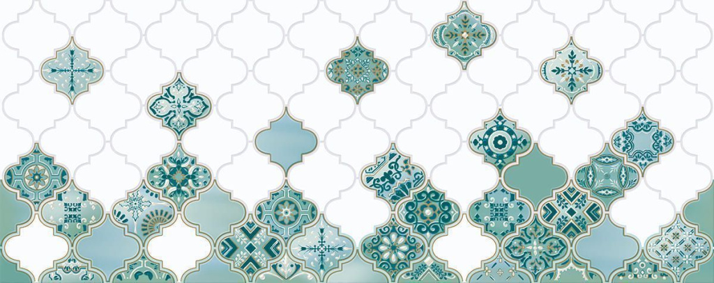 Декор настенный Калипсо / Calypso 2 201x505 белый