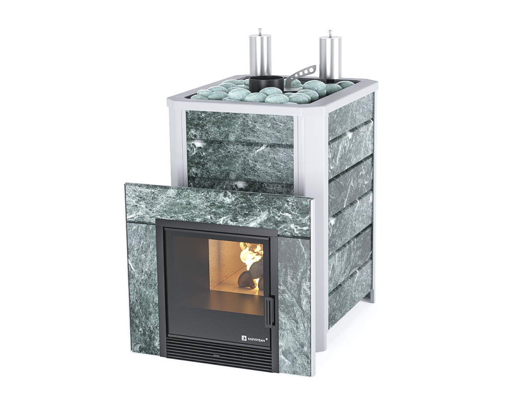 Печь для бани ИзиСтим Ялта 25К Premium (змеевик) (2024)