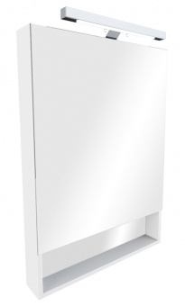 The Gap 60 Шкаф-зеркало со светильником белый ZRU9302748 Roca