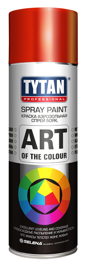 Краска аэрозольная красная 3020 Tytan Professional 400 мл