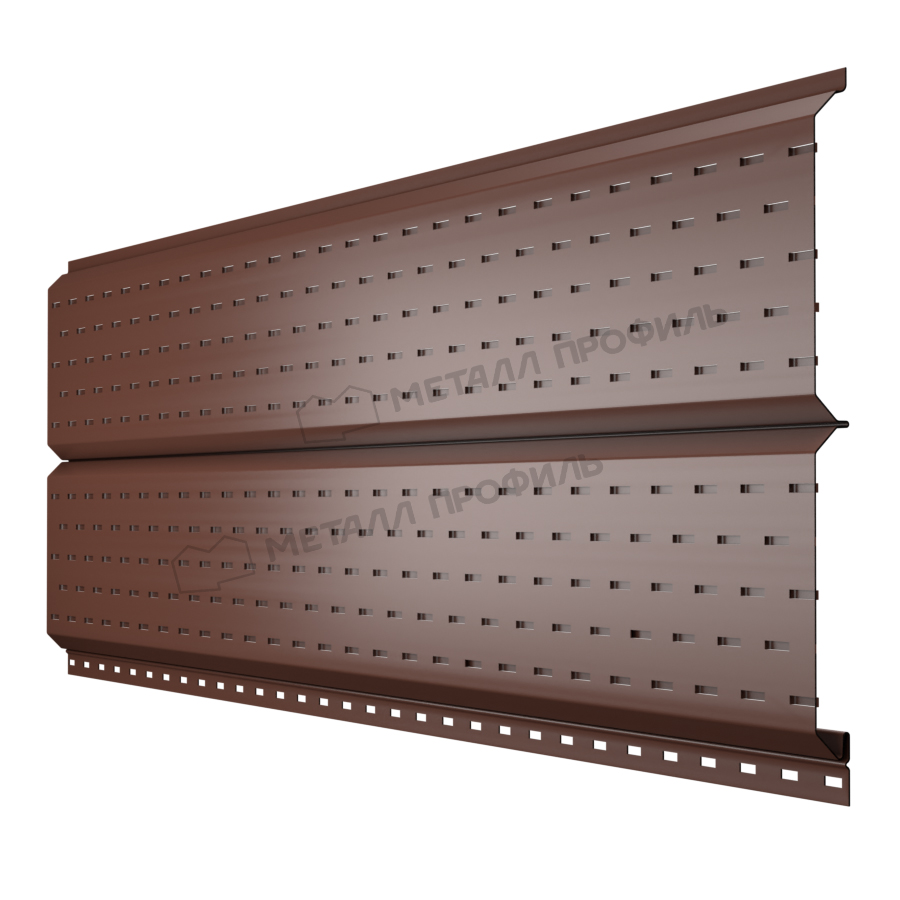 Софит МЕТАЛЛ ПРОФИЛЬ Lбрус-15х240 (PURETAN-20-8017-0.5)