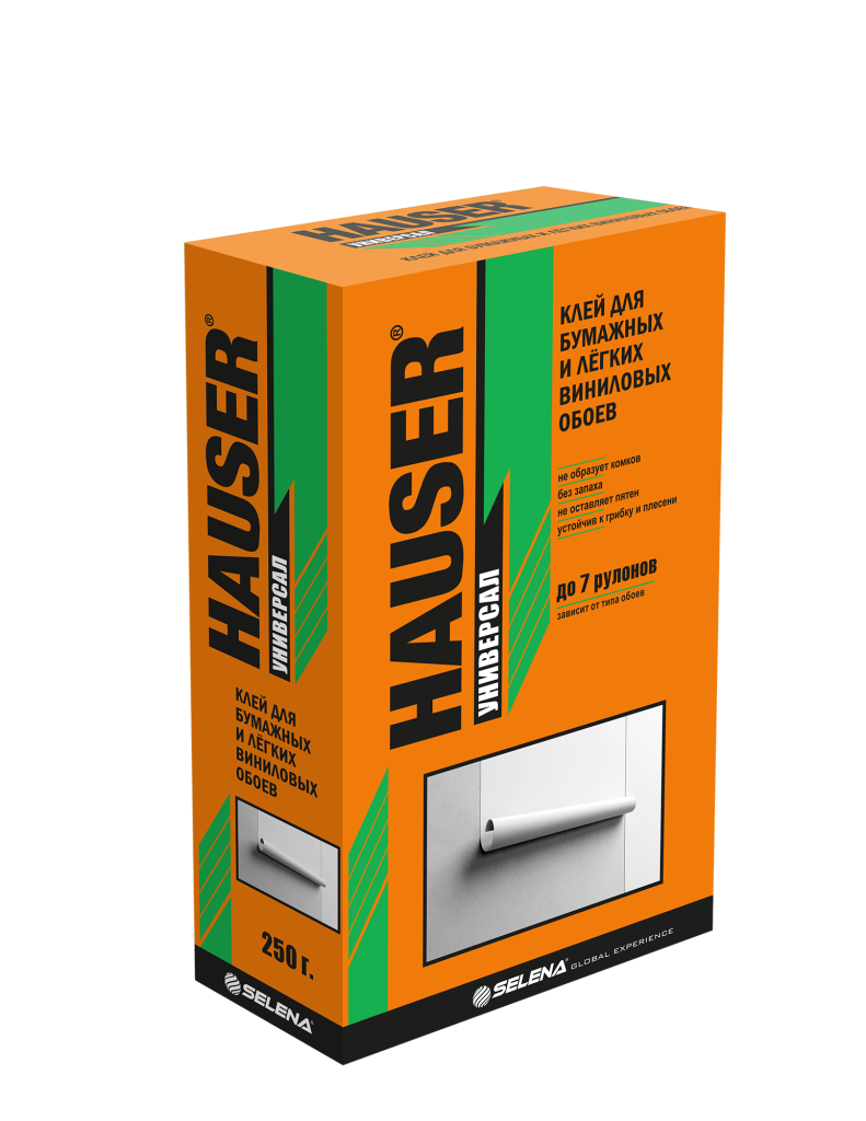 Клей для бумажных обоев Hauser 250 гр.