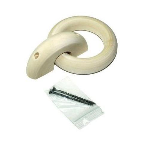 Ручка дверная кольцо, липа, Банные штучки