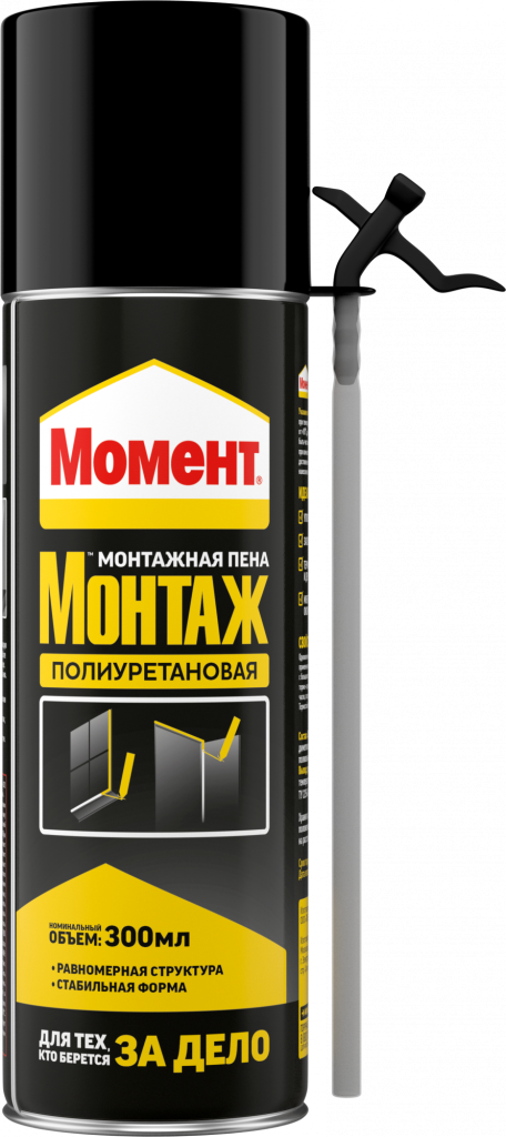 Пена монтаж. Момент бытовая 300 мл.