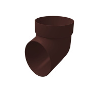 Колено сливное GL Классика 120/90 мм ПВХ (Шоколадный)