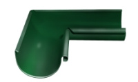 Угол желоба внутренний 90º GL PU 125/90 м металлич (RAL 6005)