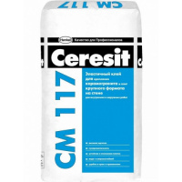 Церезит СМ-117 клей для фасадной плитки, керамогранита и облицовочного камня 25кг