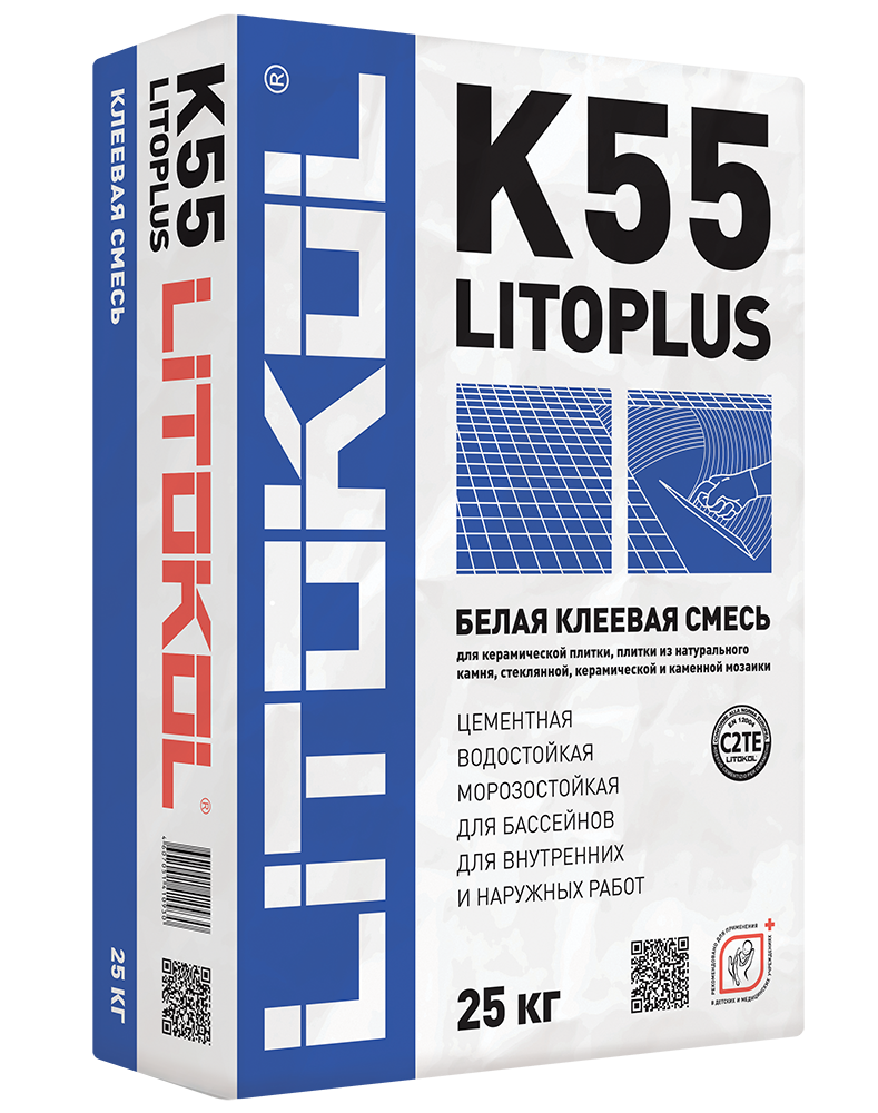 Клеевая смесь LitoPlus K55, 25 кг