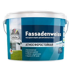 Dufa ВД краска FASSADENWEISS база 1  10л