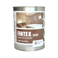 Краска SATIN FINTEX (Сатин Финтекс) для сухих помещений  матовая с латексом 0,9л.