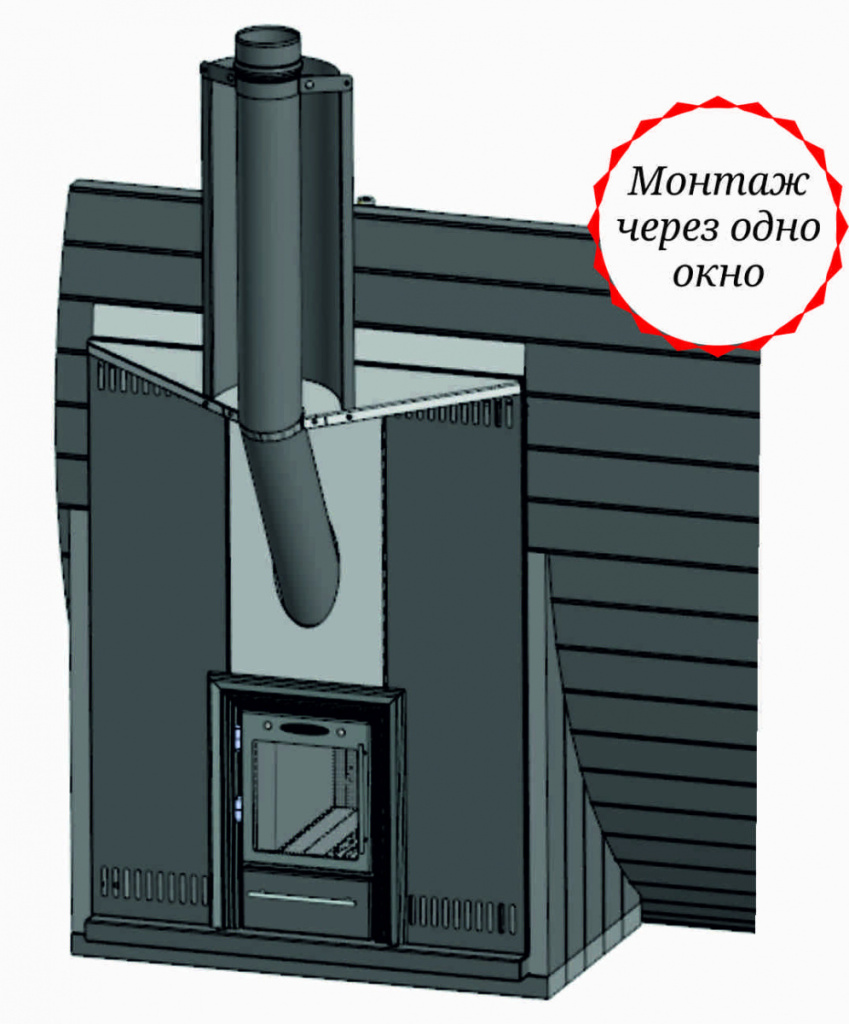 Печь для бани ТМФ Комплект для бань-бочек Гвидон