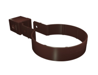 Хомут трубы Kliker Premium GL Клас-ка 120/90мм ПВХ (Шоколадный)