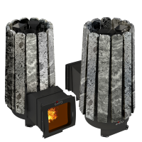 Печь для бани Grill'D Cometa 180 Vega long window stone Max (Серпентинит)