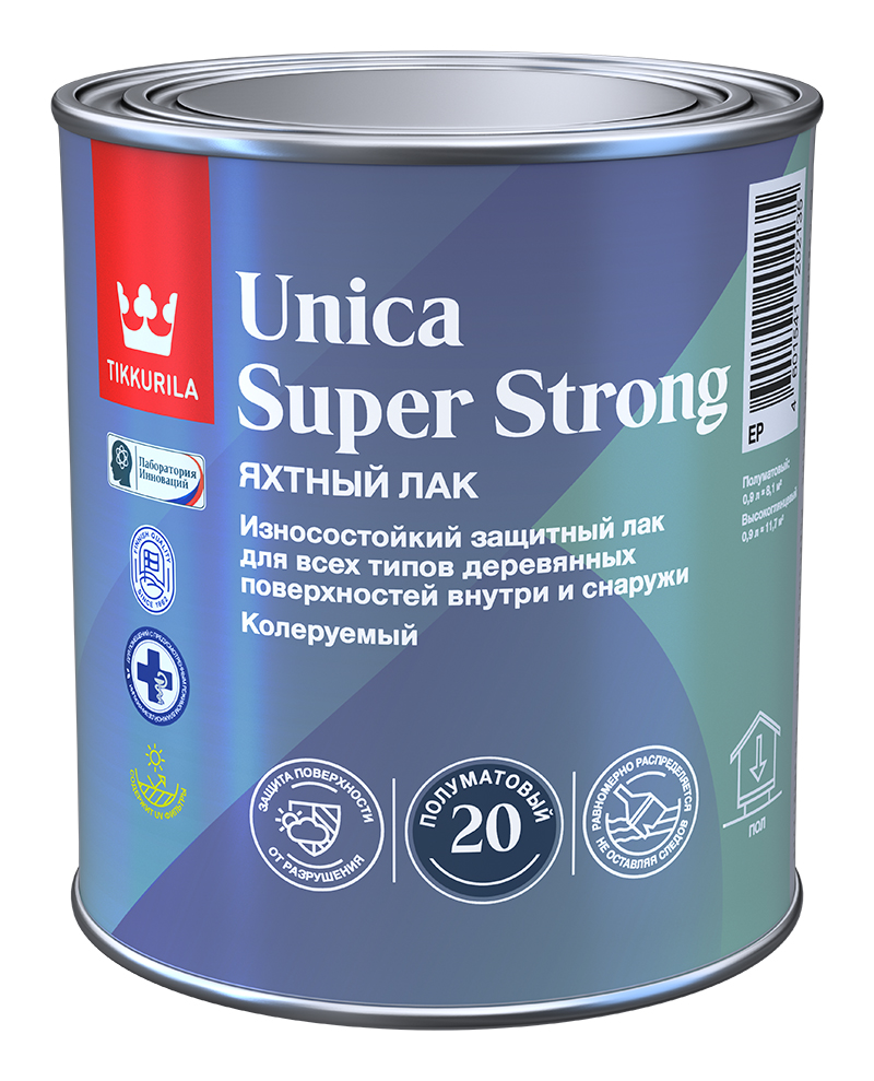 Лак универсальный UNICA SUPER STRONG EP п/мат 0,9л