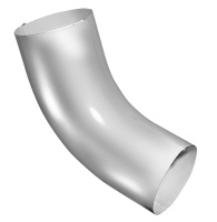 Колено трубы 60º  GL PU 125/90 мм металлическое (RAL 7024)