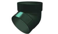 Колено трубы 67 гр. GL Классика 120/90 мм ПВХ (Зеленый)
