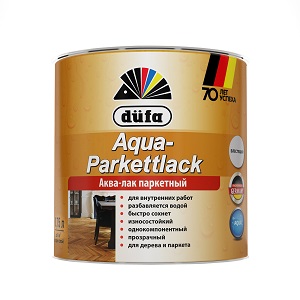 Dufa Лак AQUA-PARKETTLACK глянцевый (блестящий)  750мл