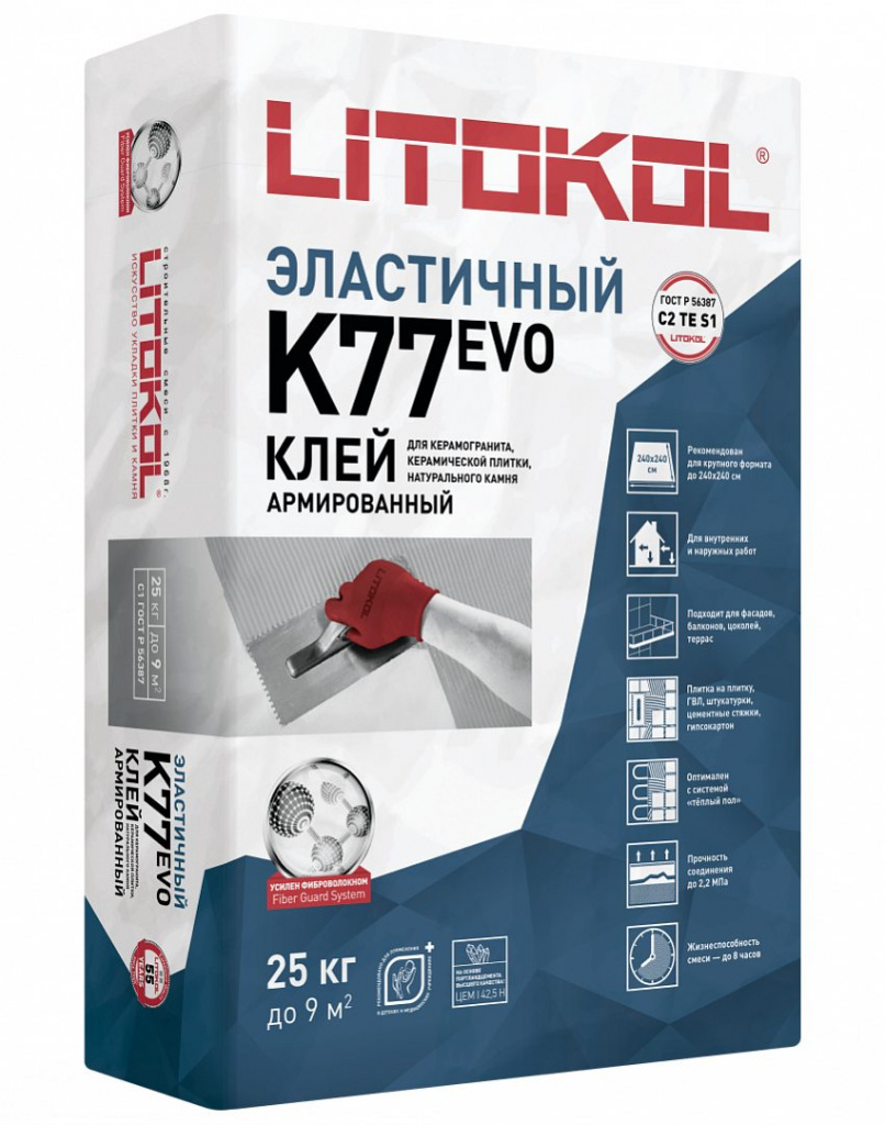 Клеевая смесь SuperFlex K77, 25 кг