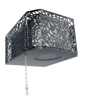 Обливное устройство ИзиСтим Каскад 40 л Хохлома Черный 430 сталь