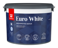 Краска для потолка EURO WHITE белая глубокоматовая 9л