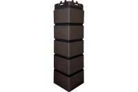 Фасадный угол Grand Line Клинкерный кирпич Design (Шоколадный шов RAL 9005)