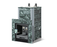 Печь для коммерческой бани ИзиСтим Ялта 40К Premium (змеевик) (2024) с ГГУ-40 AISI 321