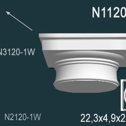 Колонны и пилястры N1120-1W Капитель
