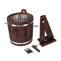 Обливное устройство 20л с нержавеющей вставкой Woodson дуб темный