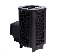 Печь для бани Сталь-Мастер HARD 16М Саванна Пламя черная со стеклом закр.каменка дровяная