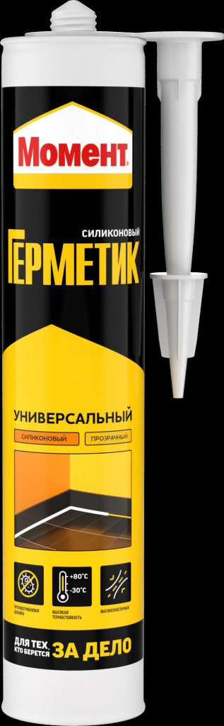 Герметик "Момент" силиконовый Универсальный прозрачный 280 мл.
