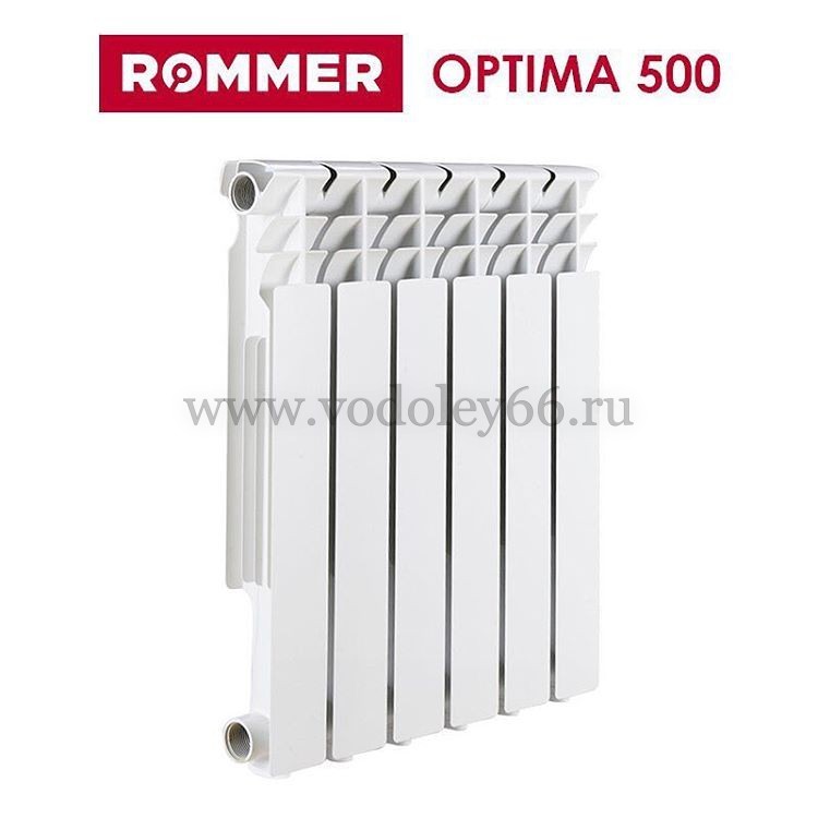 Биметаллический радиатор ROMMER Optima BM 500 4 секции