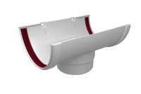 Воронка желоба GL Классика 120/90 мм ПВХ (Белый)