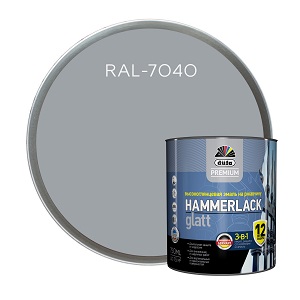 DufaPremium Эмаль HAMMERLACK на ржавчину гладкая серый RAL 7040 750мл