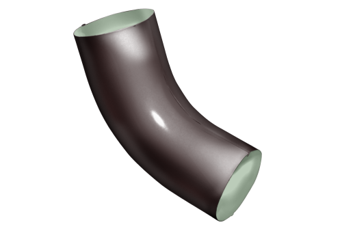 Колено трубы 60º Optima (RAL 8017)