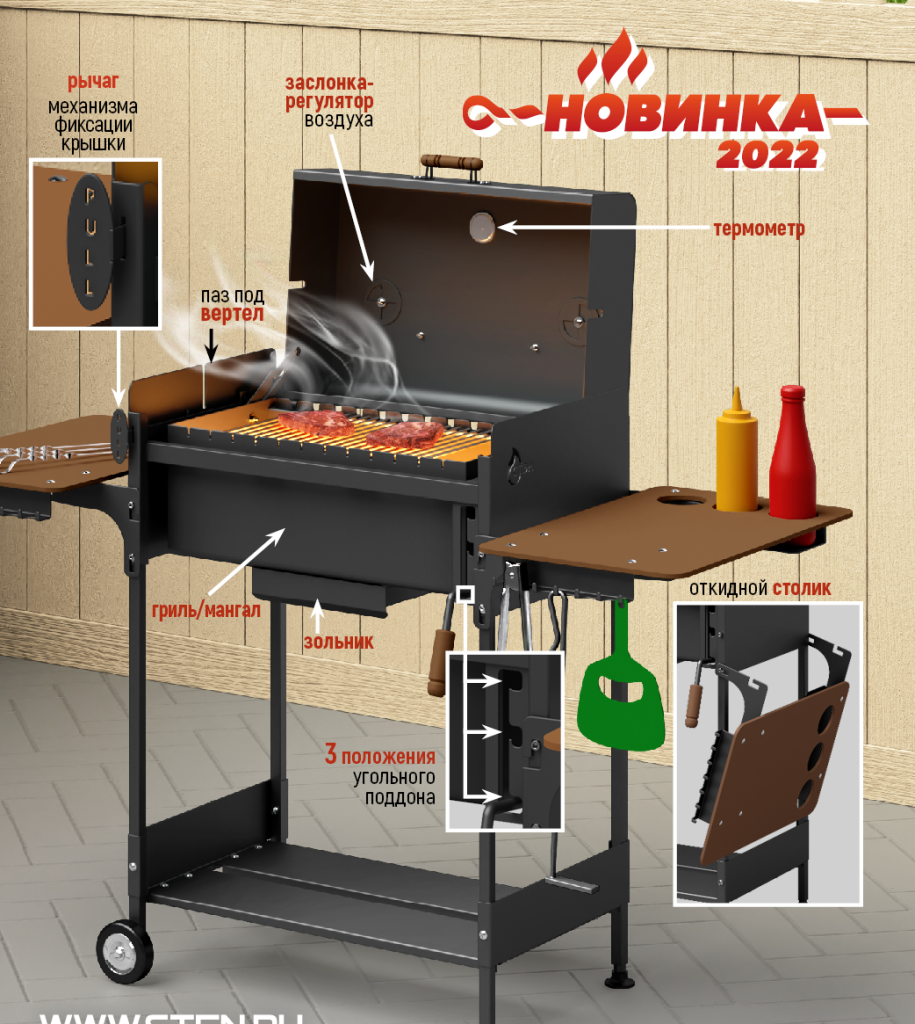 Гриль-Мангал СТЭН Роланд Jr