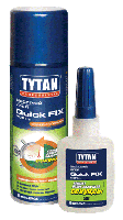Клей цианакрилатный двухкомпонентный для МДФ  Tytan Professional  200 мл./50гр  62925/84385