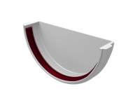 Заглушка желоба унив. GL Классика 120/90 мм ПВХ (Белый)