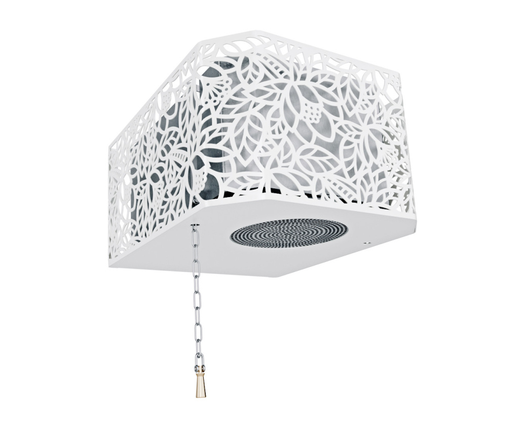 Обливное устройство ИзиСтим Каскад 40 л Хохлома Белый 430 сталь