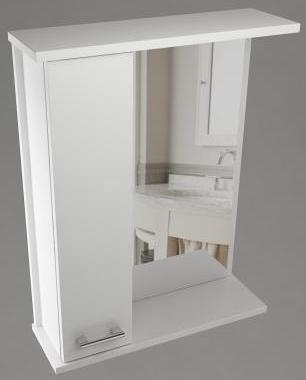Навесной шкаф Стиль В 550 1д+зеркало WaterWorld