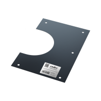 Разделка Craft потолочная декоративная нерж. (304/0,5 мм), 400*266, 0-5°, ф350, двухсоставная черная