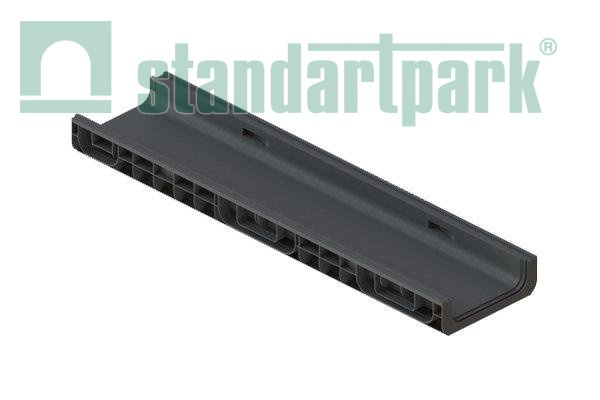 Лоток водоотводный пластиковый PolyMax Basic DN200 h80
