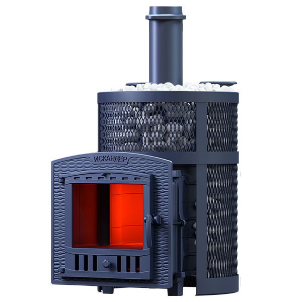 Печь для бани GFS Искандер Ураган 18П2 ЗК Pro чугунная