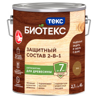 Состав защитный 2-в-1 Биотекс орех 2,7л