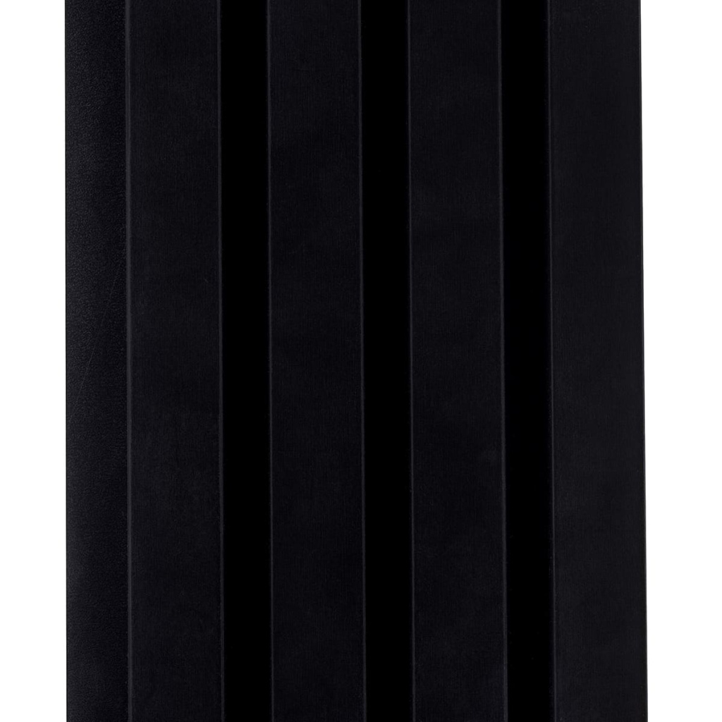 Декоративные рейки МДФ 3D Line Modern L04 Черная, 2,75 м