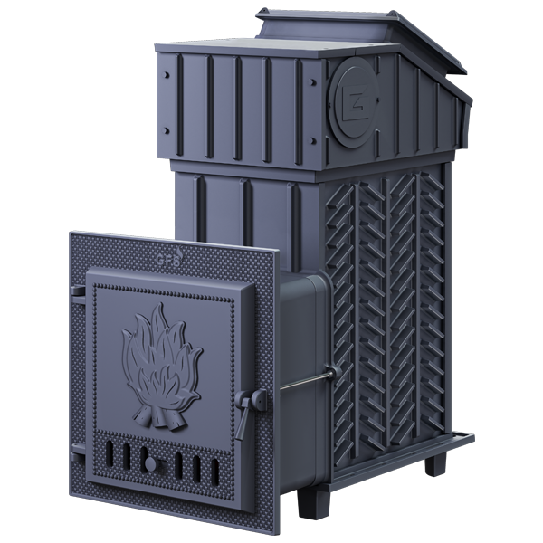 Печь для бани GFS 40 П2 ЗК под облицовку (короб/дверца для пара)