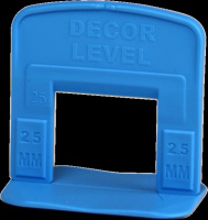Зажим DЕCOR LEVEL "Ворота" 2,5 мм 100 шт, пакет (для круп. плитки)