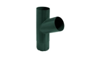 Тройник трубы GL PU 125/90 мм металлический (RAL 6005)